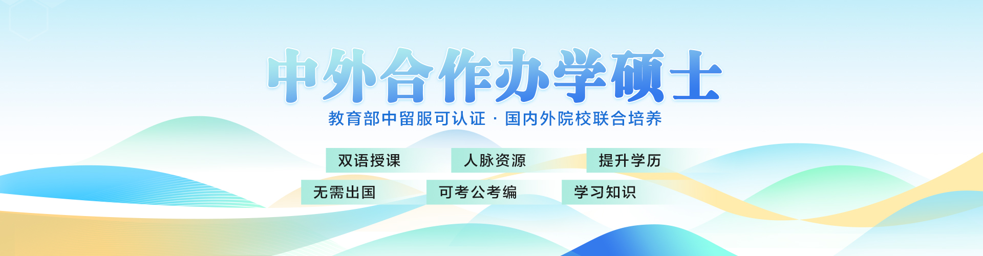 中外合作办学硕士 - 双语授课 无需出国 可考公考编